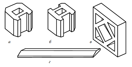 Блоки, для зведення декоративних ажурних стінок